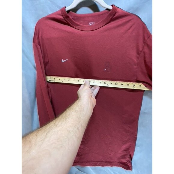 Nike Oklahoma University Shirt Adult Extra Large Red‎ Long Sleeve Mens - Picture 10 of 12